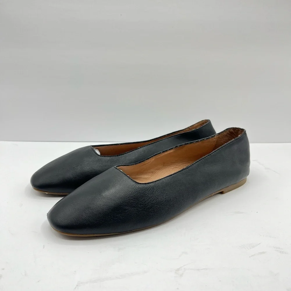 Madewell Women’s Size 10 “The Cory” Black Ballet Flats Casual Work